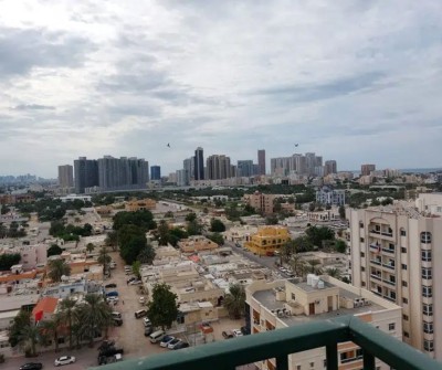 Rashidiya Tower, Ajman, Open View apartment with two bedrooms and a hall