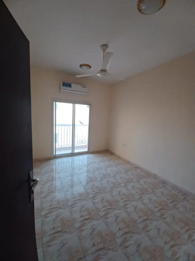 Apartment has two rooms, a hallway, two bathrooms, and a balcony; two months are free.